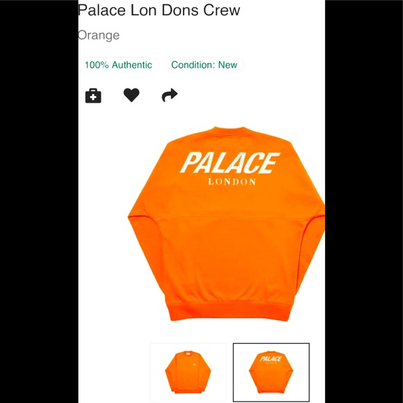 Palace Lon Dons Crew Sweater - Picture 1 of 9